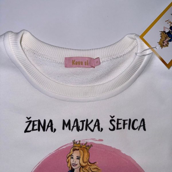 Dukserica "Žena, majka, šefica" - Image 6