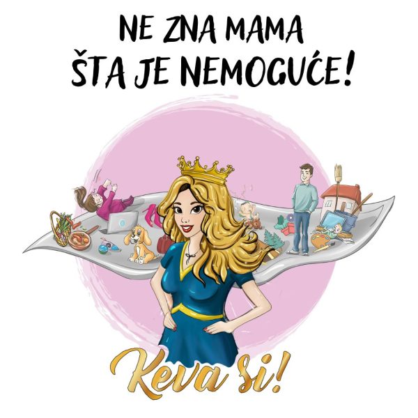 Ne zna mama šta je nemoguće - majica - Image 4