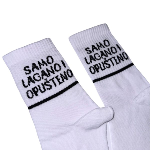 Čarape bele "samo lagano i opušteno" 42-46 - Image 2